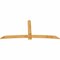 Ekena Millwork Bellingham Rough Sawn Timber Gable Bracket, Western Red Cedar, 108"W x 49"H x 2"D x 6"F, 11/12 Pitch GBW108X49X0206BEL00RWR - alternate 2